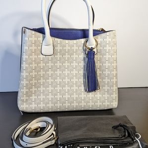 Joseph Ribkoff Handbag - Gray/Blue - Includes shoulder strap and dust bag